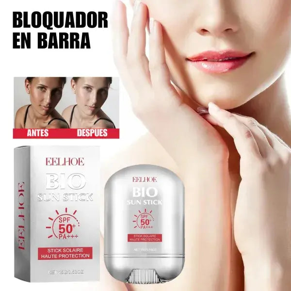 Protector Solar en Barra SPF 50+ con Colágeno y Acido Hialuronato