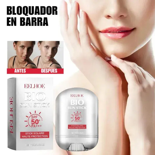 Protector Solar en Barra SPF 50+ con Colágeno y Acido Hialuronato