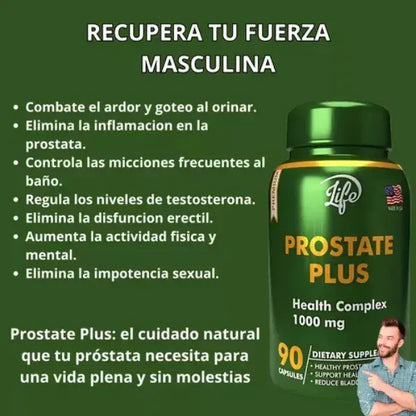 Prostate Plus™️ Suplemento Natural x90 Capsulas