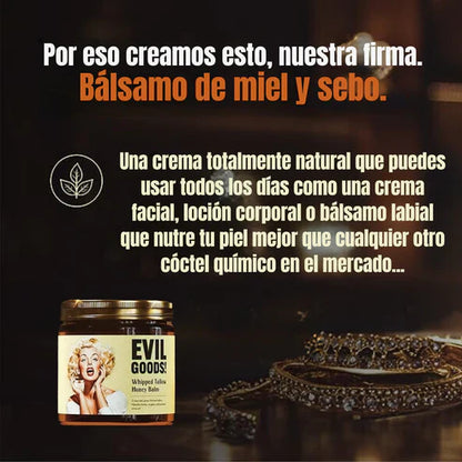 Evil Goods®️ Balsamo 100% Natural de Cebo de Res y Miel || Original