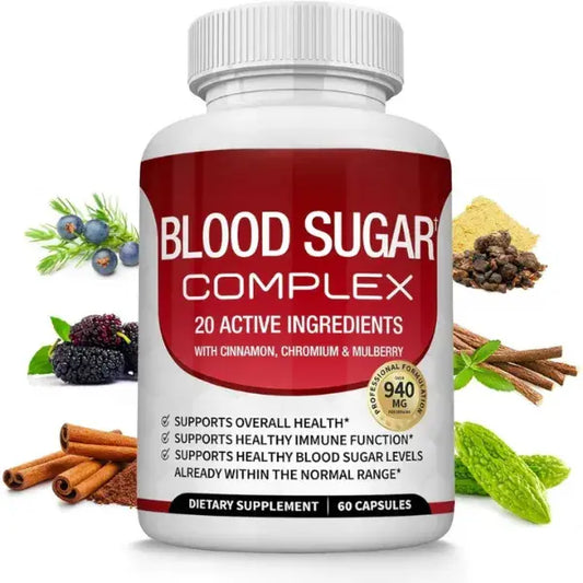 Suplemento para el Azucar en Sangre / 20 Ingredientes activos 100% naturales