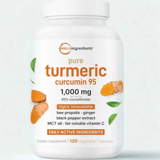 Cúrcuma y curcumina en capsulas al 95%