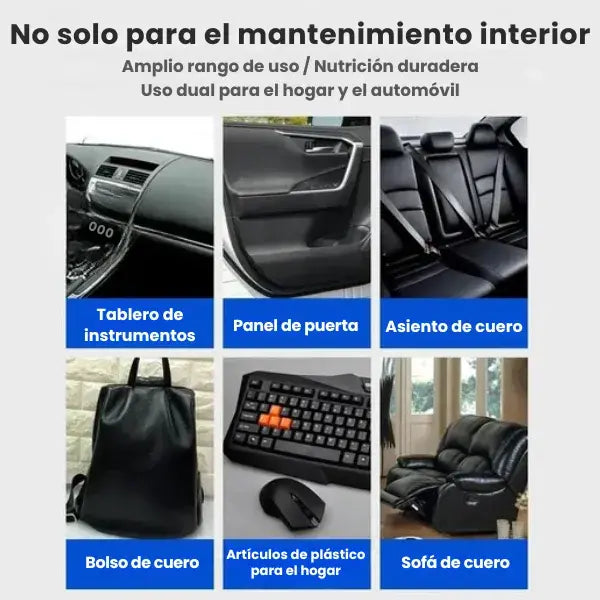 Restaurador de Cuero y Plástico Multiusos || 1 + 1 GRATIS