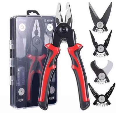 Alicate Multifuncional 5 en 1 || Incluye 5 puntas accesorios + estuche