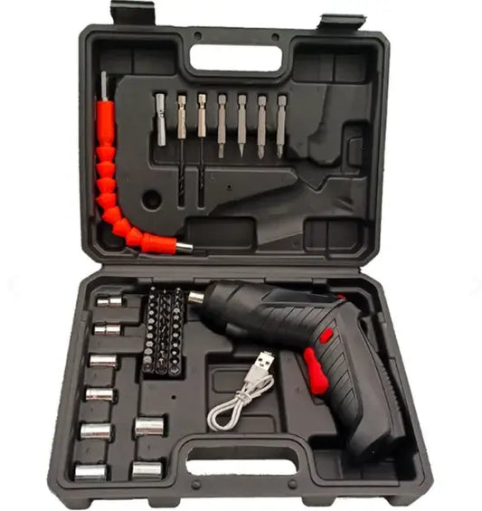 Kit Destornillador Eléctrico Profesional de 48 Piezas || Incluye Cable + 16 Brocas