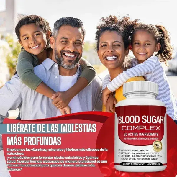 Suplemento para el Azucar en Sangre / 20 Ingredientes activos 100% naturales
