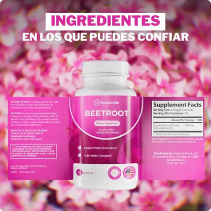 Capsulas de Remolacha Orgánica Rosabella®️